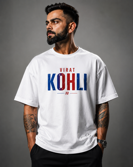 Virat Kohli 18 Tribute Oversized T-Shirt